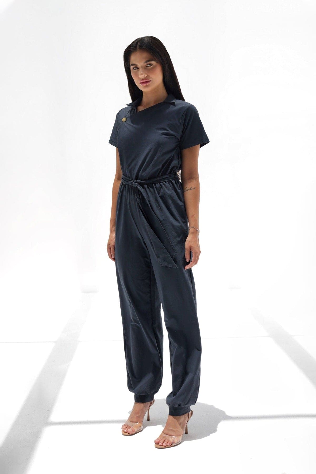 Navy blue boiler suit womens deals