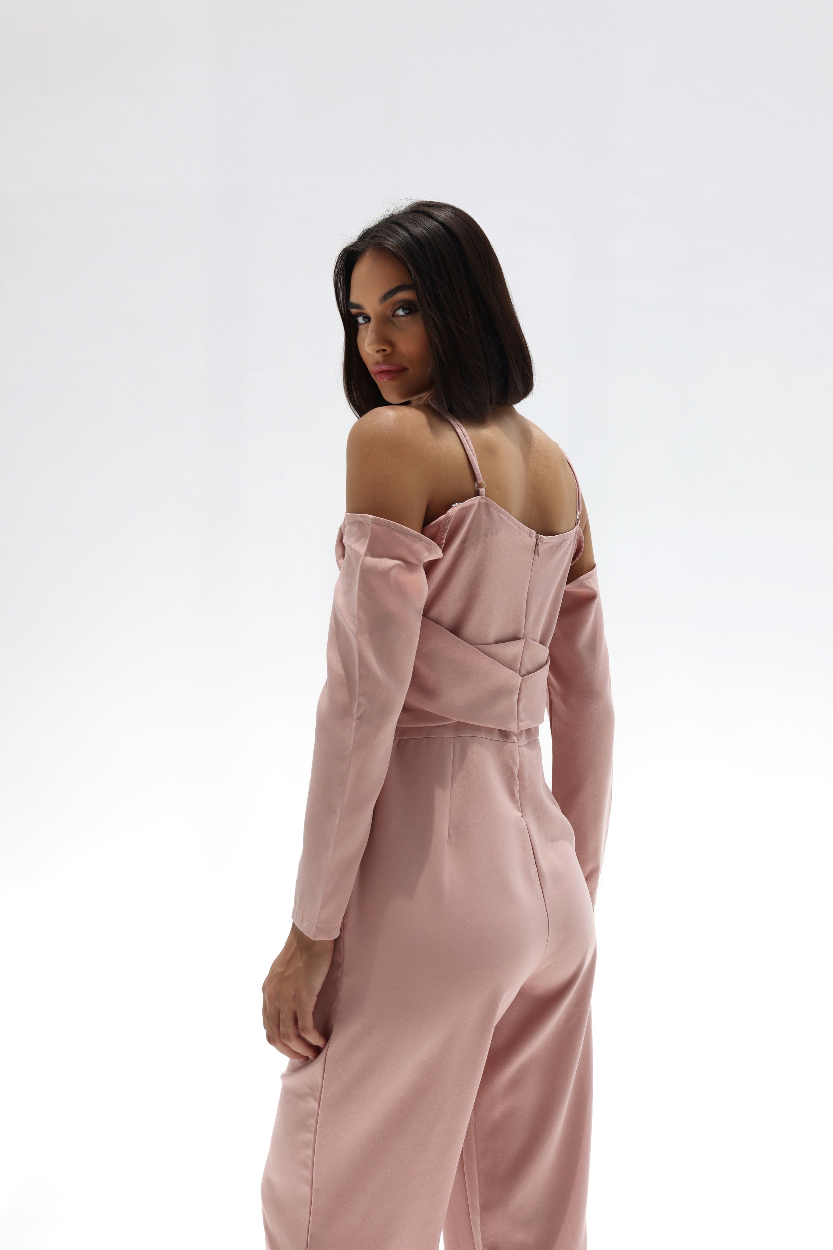 Off the Shoulder Long Sleeve Valentina Jumpsuit